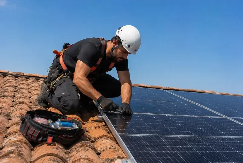 Maintenance et monitoring de panneaux solaires au Cateau-Cambrésis
